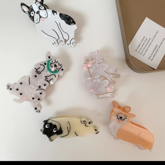 NEW Corgi Dog Animal Hair Claw Clip - Picture 12 of 13